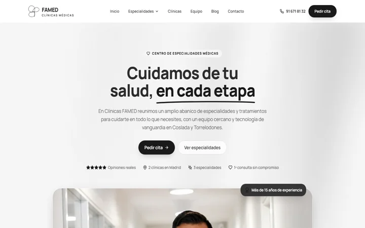 Clínicas FAMED — Centro de Especialidades Médicas Madrid