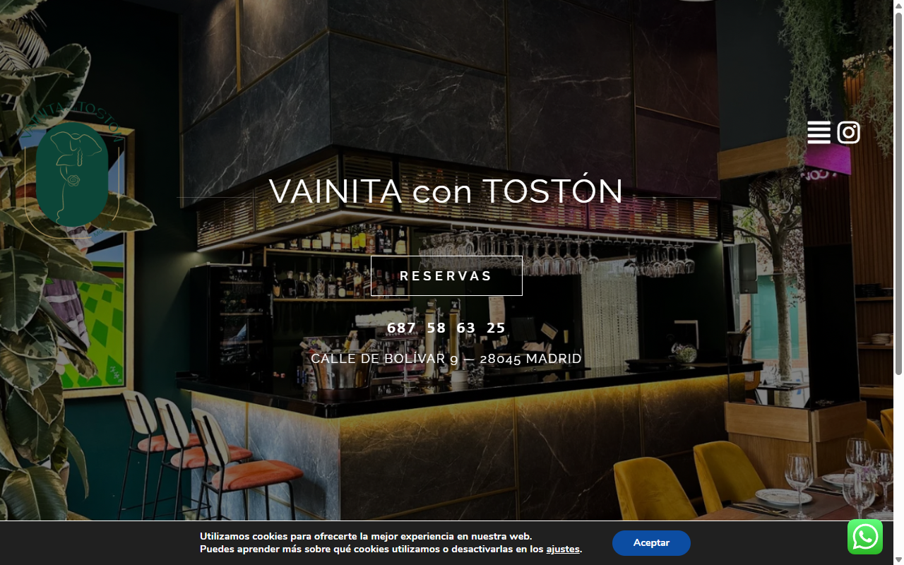 Vainita con Tostón — Restaurante Madrid